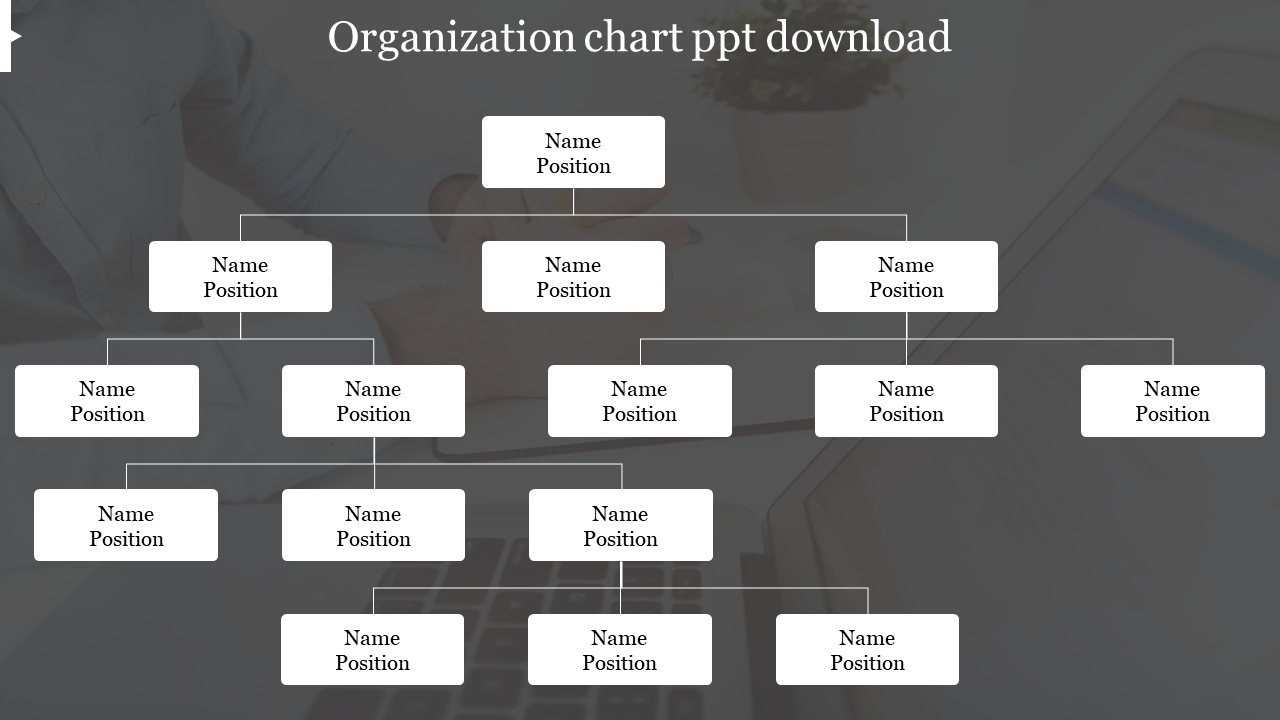 Editable Organization Chart Template Powerpoint